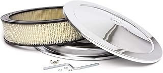 Racing Power Company R5195 14" x 3" Plain Chrome Offset Air Cleaner