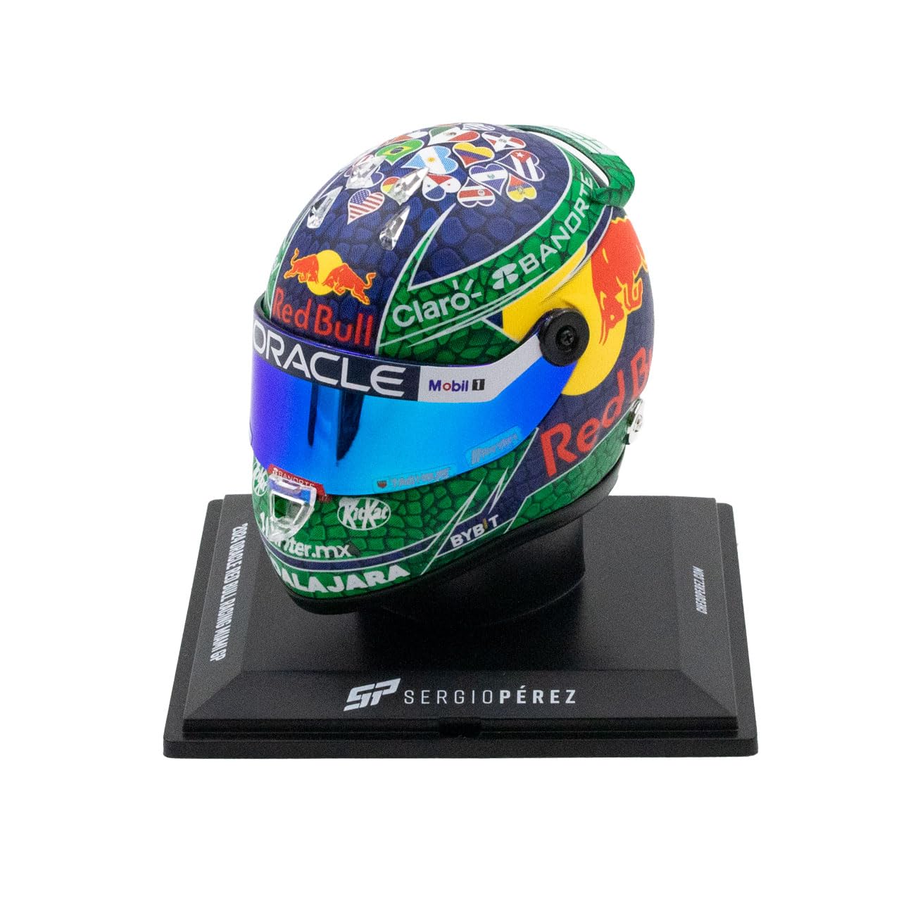 MBA Sport Sergio Pérez Miniature Helmet Formula 1 Miami GP 2024 1:4