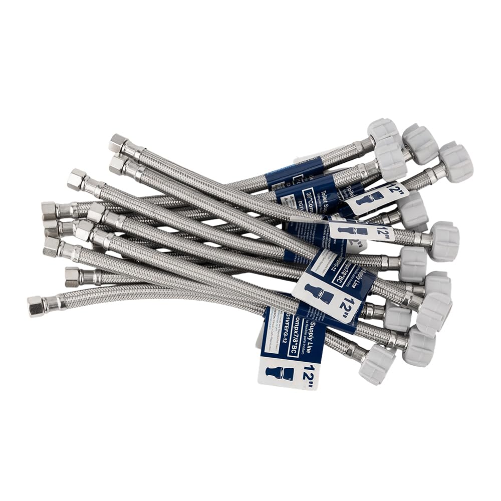 PLUMBINGMASTER Toilet Supply Lines - 6 Pack -7 PLUMBINGMASTER Toilet Supply Lines - 6 Pack -7