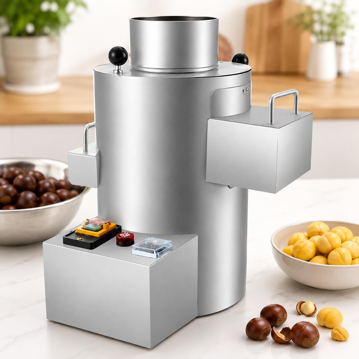 Macchina Commerciale per Sbucciare Castagne, 550 W Sbuccia Castagne 8blades