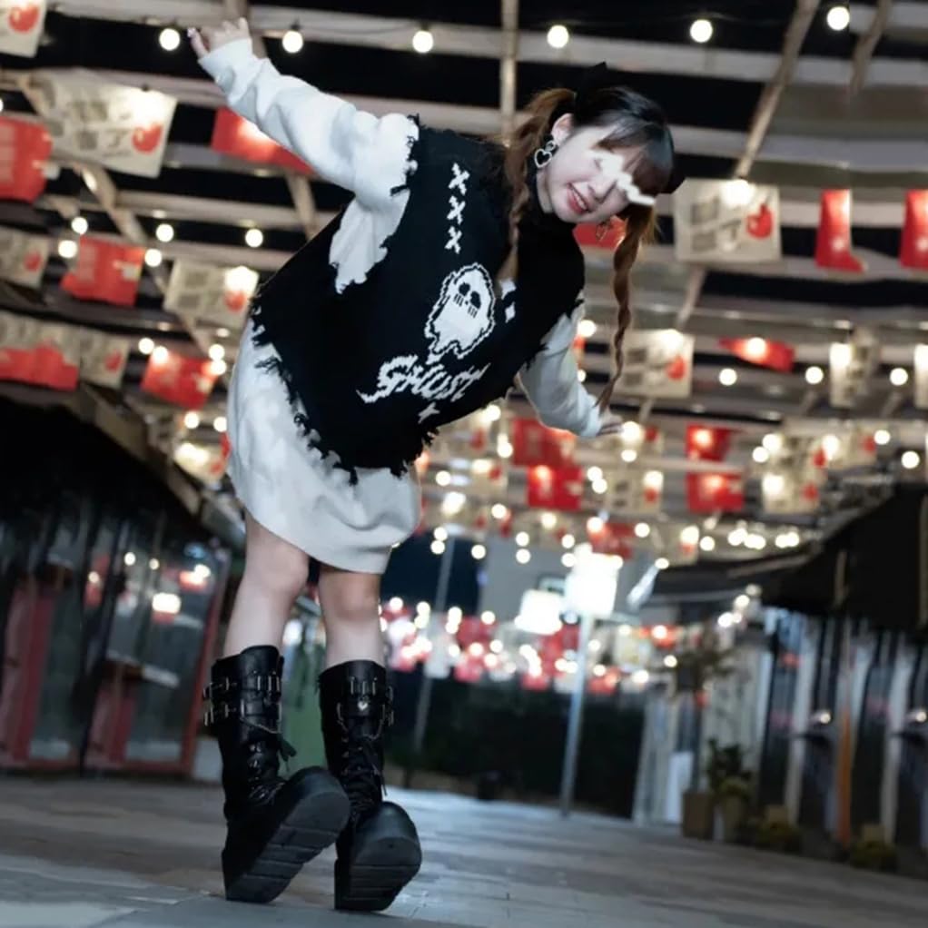 Amazon.co.jp: 地雷系 セットアップ レディース ベスト トレーナー