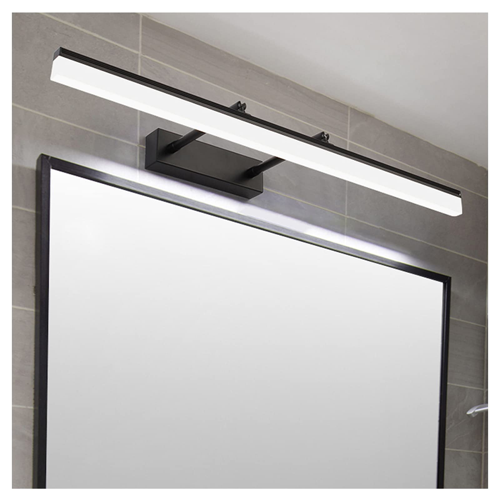 Applique miroir LED design art créatif noir pour hôtel et salle de bain