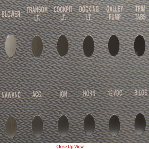 Rinker Boat Blank Switch Panel 73633 | 262 Captiva Gray Gold