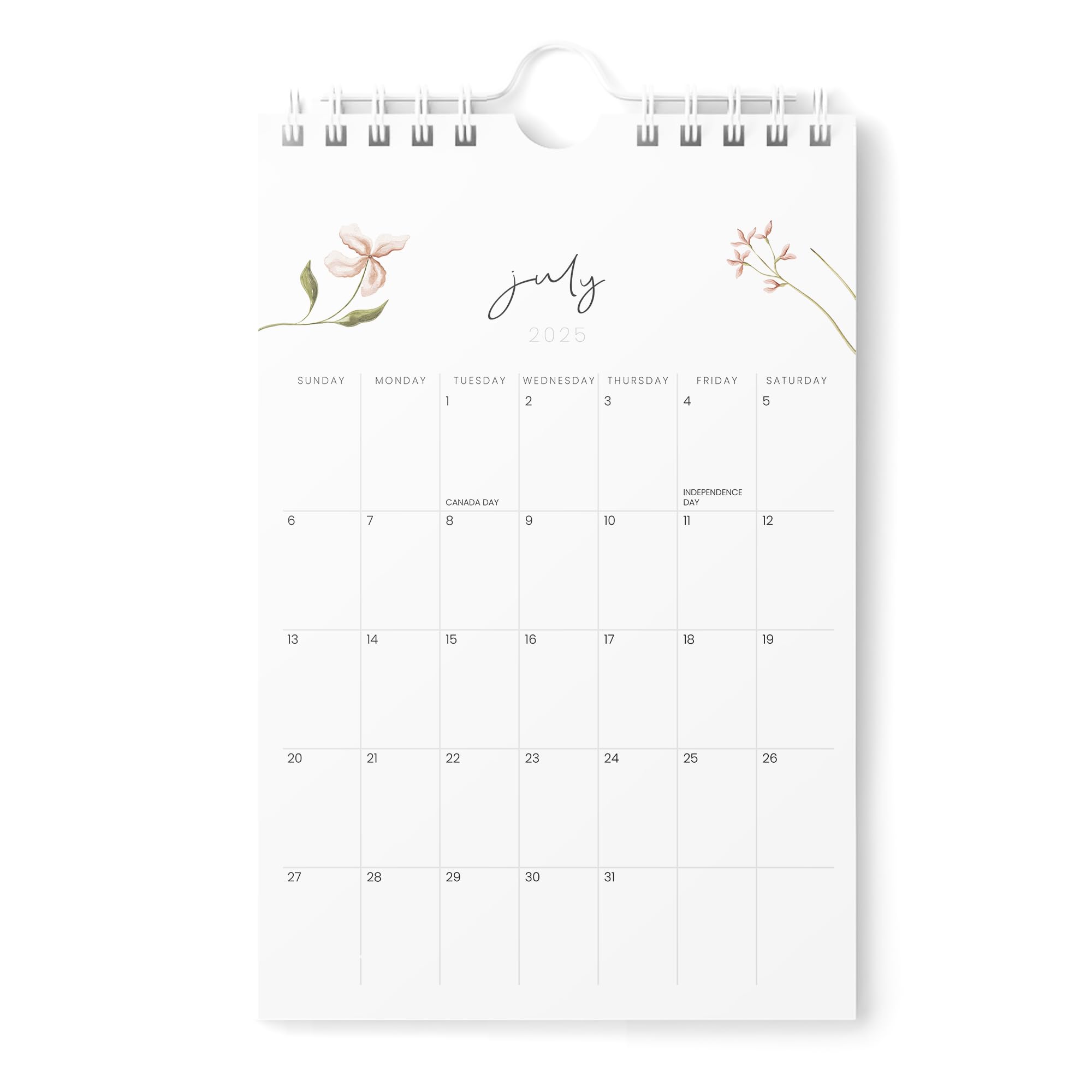 Karto Mini calendario de pared 2025-2026, vertical, de 6 x 9 pulgadas, de julio de 2025 a diciembre de 2026, pequeño, versátil y fácil de planificar, con el calendario mensual de escritorio estético