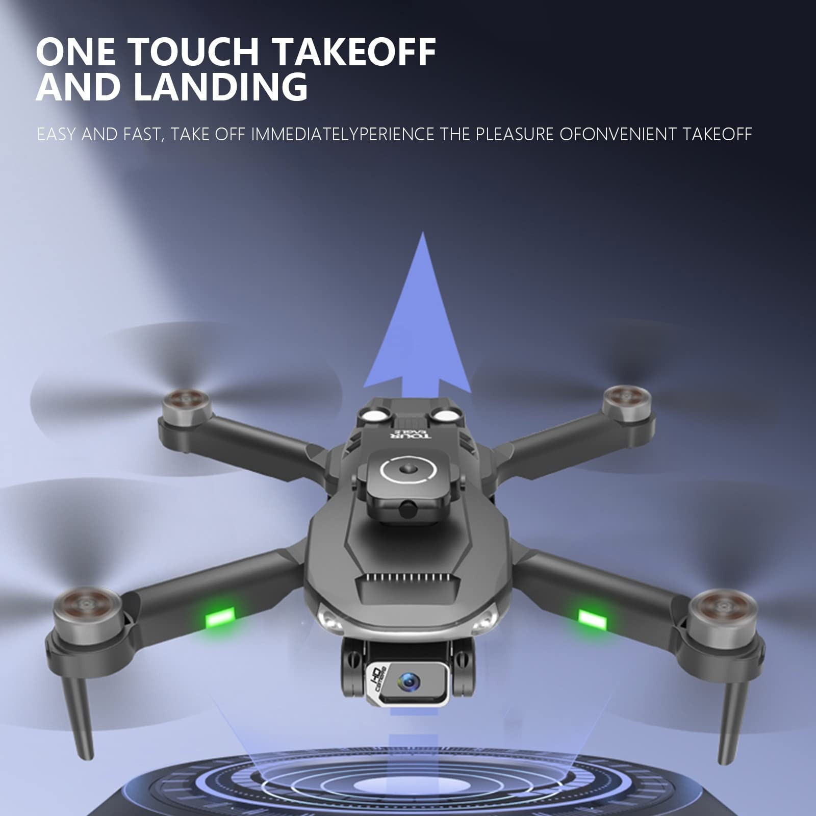 Mini dron dla dzieci z kamerą 1080P HD FPV zabawki zdalnie sterowane prezenty dla chłopców dziewcząt z silnikiem bezszczotkowym, trybem bezgłowym, lotem po ścieżce, przewrotami 3D,
