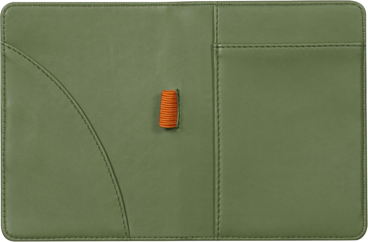 RHODIA 212003C - Rhodiarama N°12 Sage Clipboard and Document Holder Booklet - for B7 Format Notepads or Notebooks (8.5x12 cm) - Premium Italian Faux Leather - Rhodiarama Collection