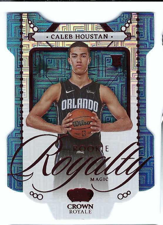 CALEB HOUSTAN 2022-23 Panini Crown Royale Rookie Royalty #32 ASIA RED PARALLEL Rookie Card RC Orlando Magic Basketball