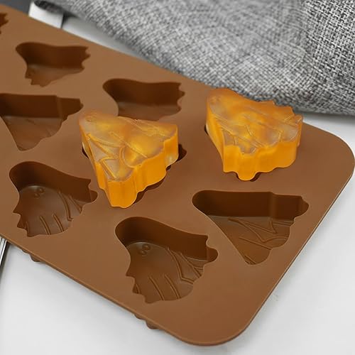 Miniatura 6 de Moldes de silicona de Halloween, moldes de silicona fantasma, 2 unidades, adecuados para Acción de Gracias, helado de Halloween, caramelos de