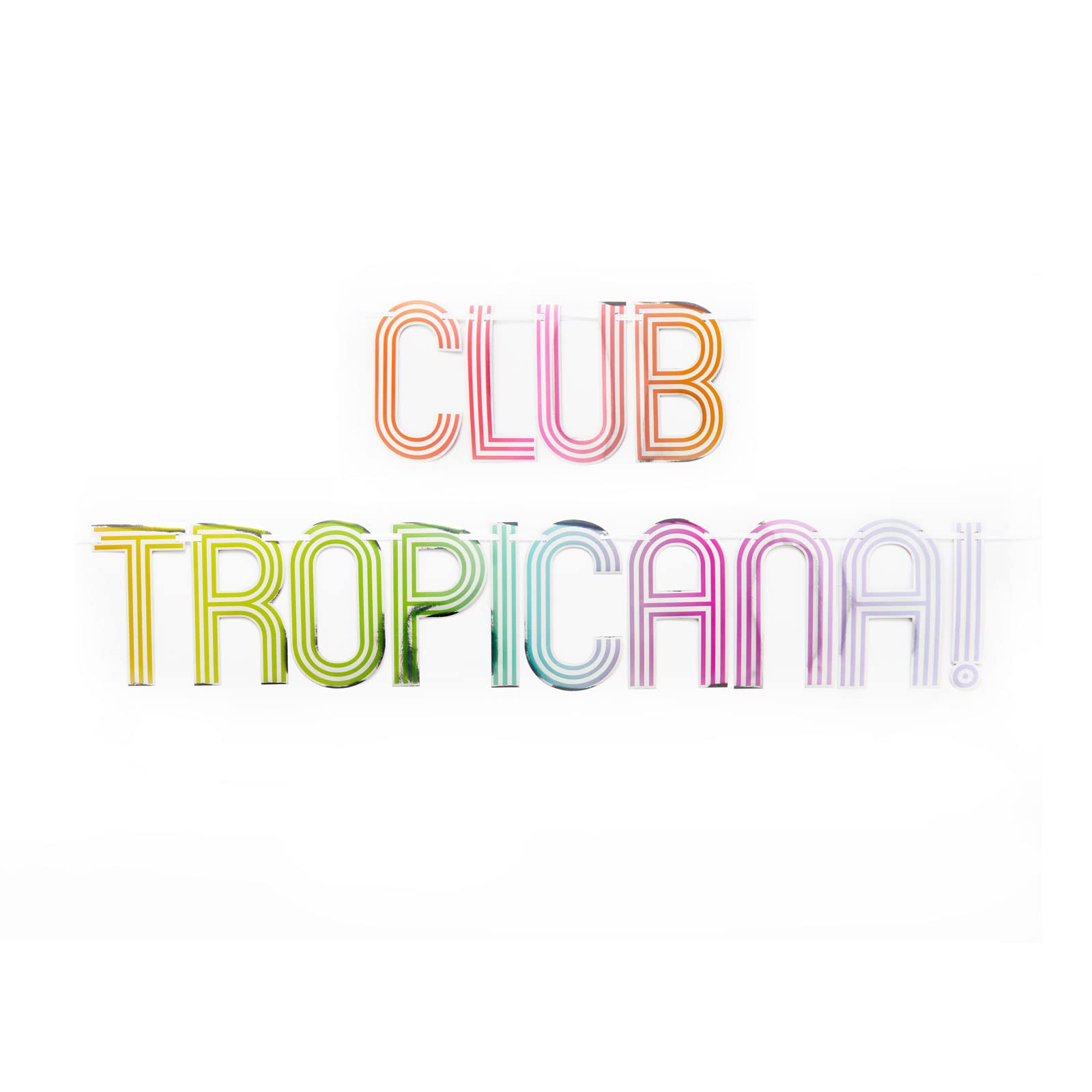Amscan 9914519 Club Tropicana Letter Banner