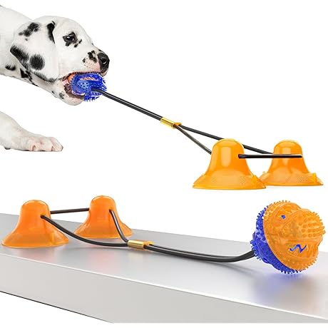 Double Suction Cup Dog Toy: Enhance Your Dog's Dental Health and Entertainment