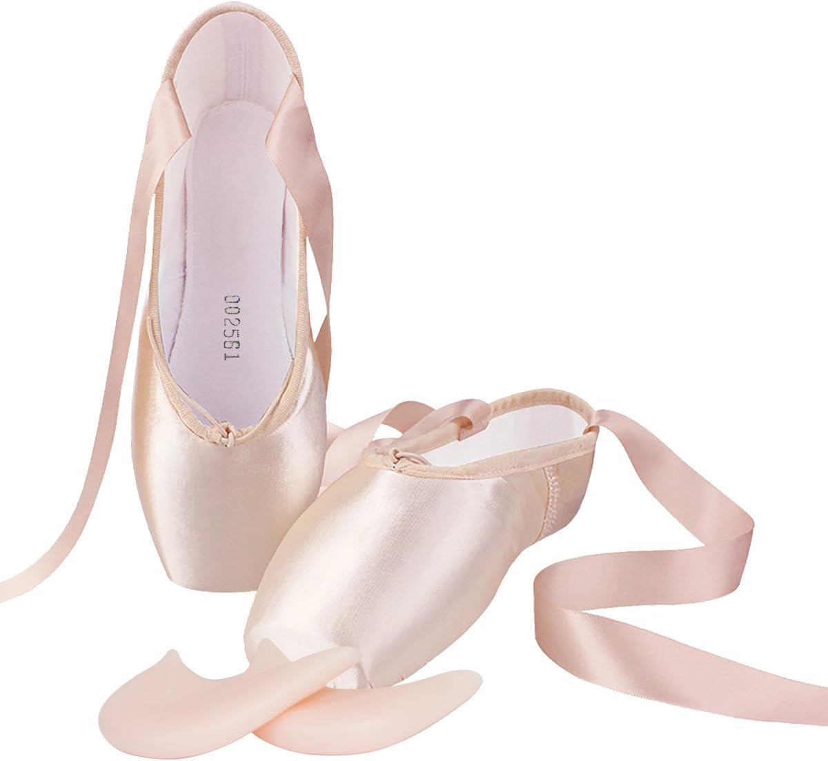 IJONDA Ballet Slipper\Pink Adult Toe Shoes\ Practice Dance Shoes (PINK, US6/inside Lenght235mm/9.25inch)