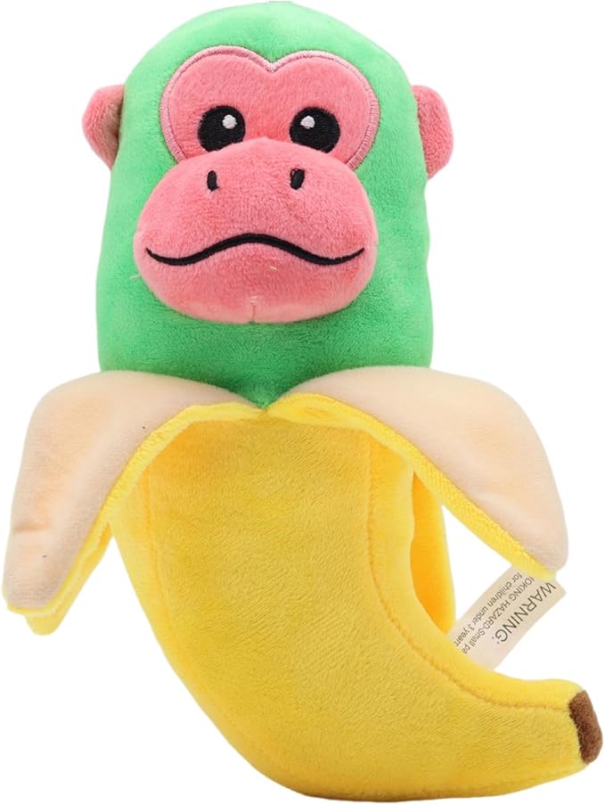 Muñeco de peluche del personaje Schimpanzini Bananini.