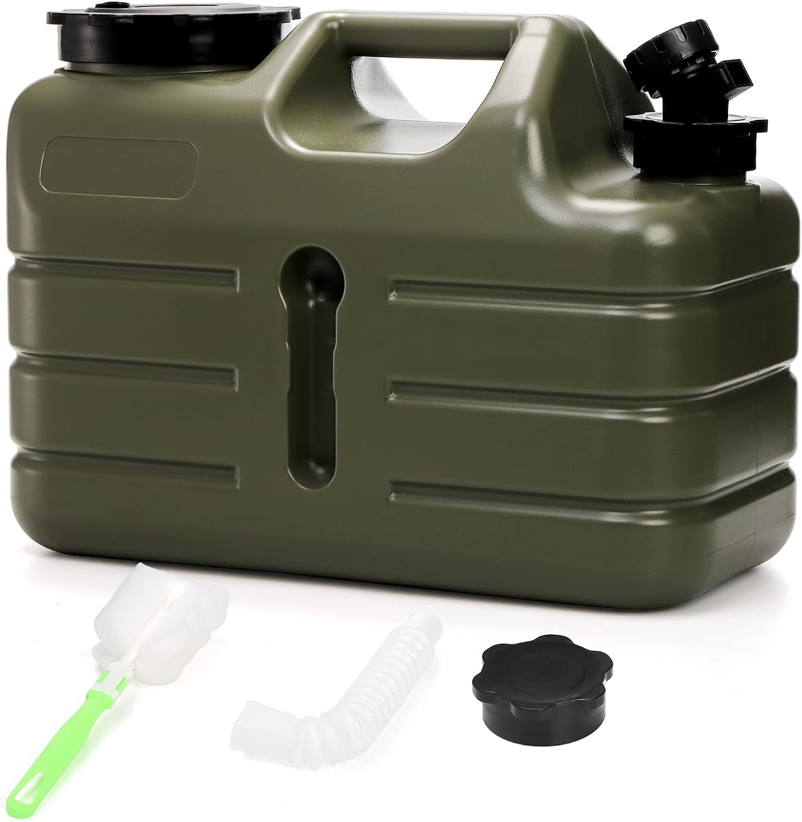 Water Container with Spigot, 3 Gallon Camping Water Storage Container, BPA Free Portable Thick Water Dispenser Tank Jug for Vehicle, Car, Outdoor, Hiking, Emergency, Hurricane Supplies