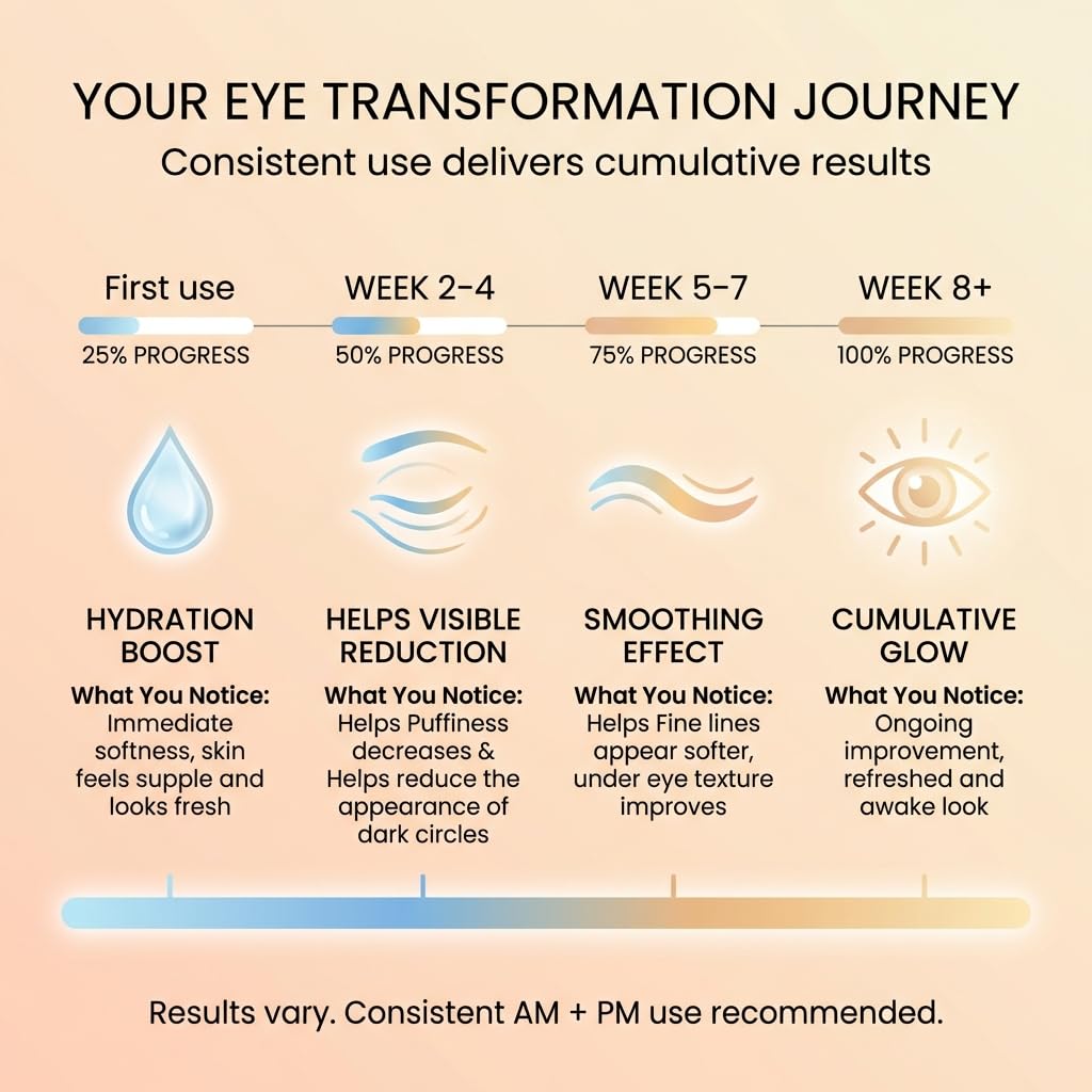 SEACRET Minerals Bio Skin Glow Eye Concentrate, Deeply Hydrating Eye Cream, Reduces the Appearance of Wrinkles and Dark Circles, 0.5 Fl Oz / 15 ml
