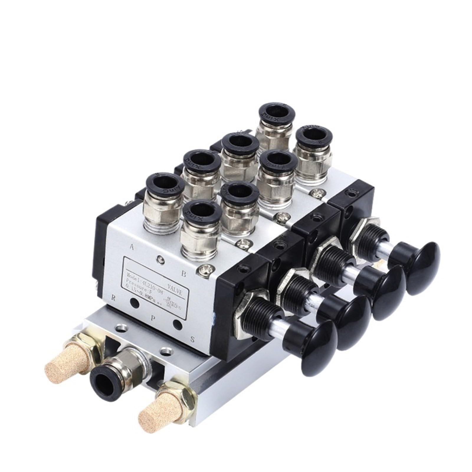 Station de collecteur 4R210-08 en aluminium pour contrôle pneumatique précis