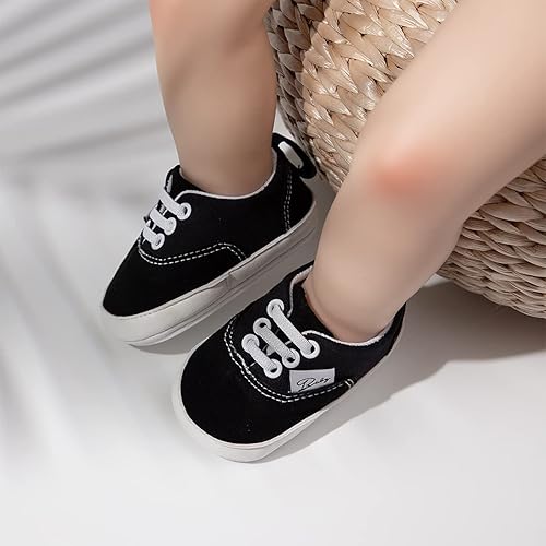 Miniatura 3 de Morbido - Tenis de lona para bebés y niños pequeños, antideslizantes, para recién nacidos, para recién nacidos, para recién nacidos de 0 a 18 meses