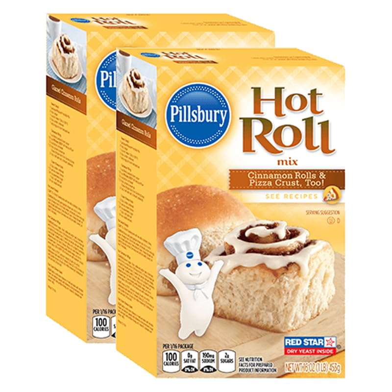 Pillsbury Hot Roll Mix, 16 Oz - Palatize Pack Of 2