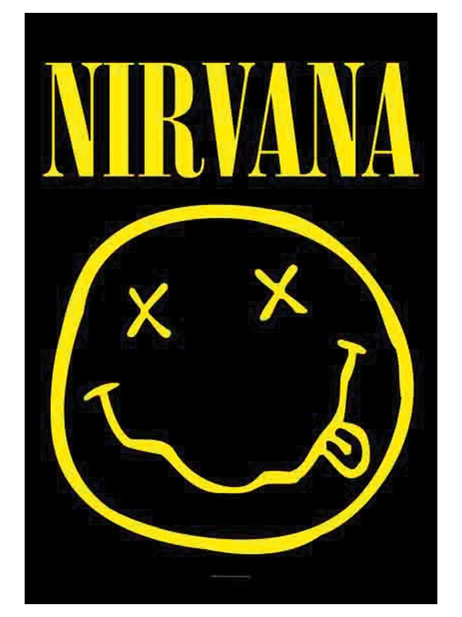 Nirvana Poster Flag Smiley