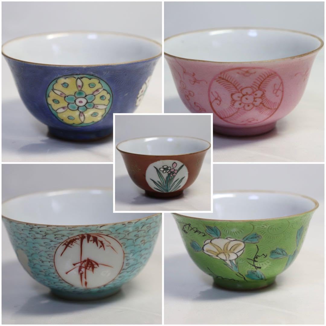 未使用 人間国宝 加藤卓男 幸兵衛窯 呉須赤絵蓋向付 5客揃 人間国宝 加藤卓男 幸兵衛窯 呉須赤絵蓋向付 5客揃 ※海外発送の場合