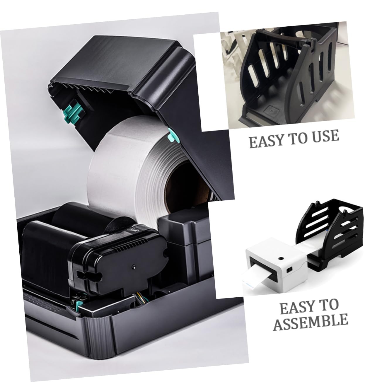 SHINEOFI 5 Pezzi Supporto Per Rotolo Di Nastro Per Etichette Termiche Supporto Per Rotolo Di Etichette in Plastica Supporto Per Etichette Di Spedizione Supporto Per Stampante Da Tavolo