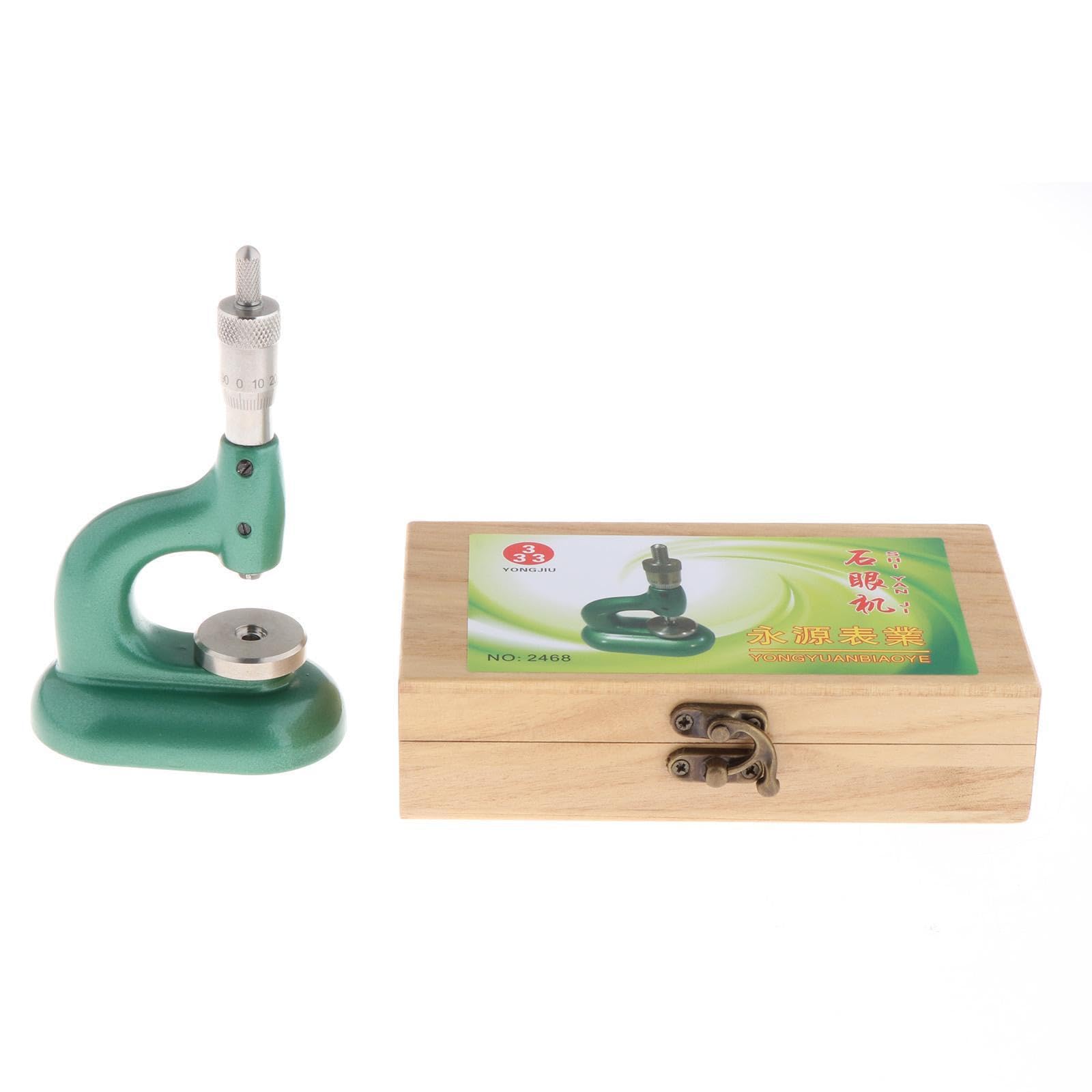 Juego de herramientas para cerrar cajas de relojes, prensa para engarzar piedras, paquete herramientas confiable, diseñado para todo relojero o joyero, instalación joyas, ajustador ojos