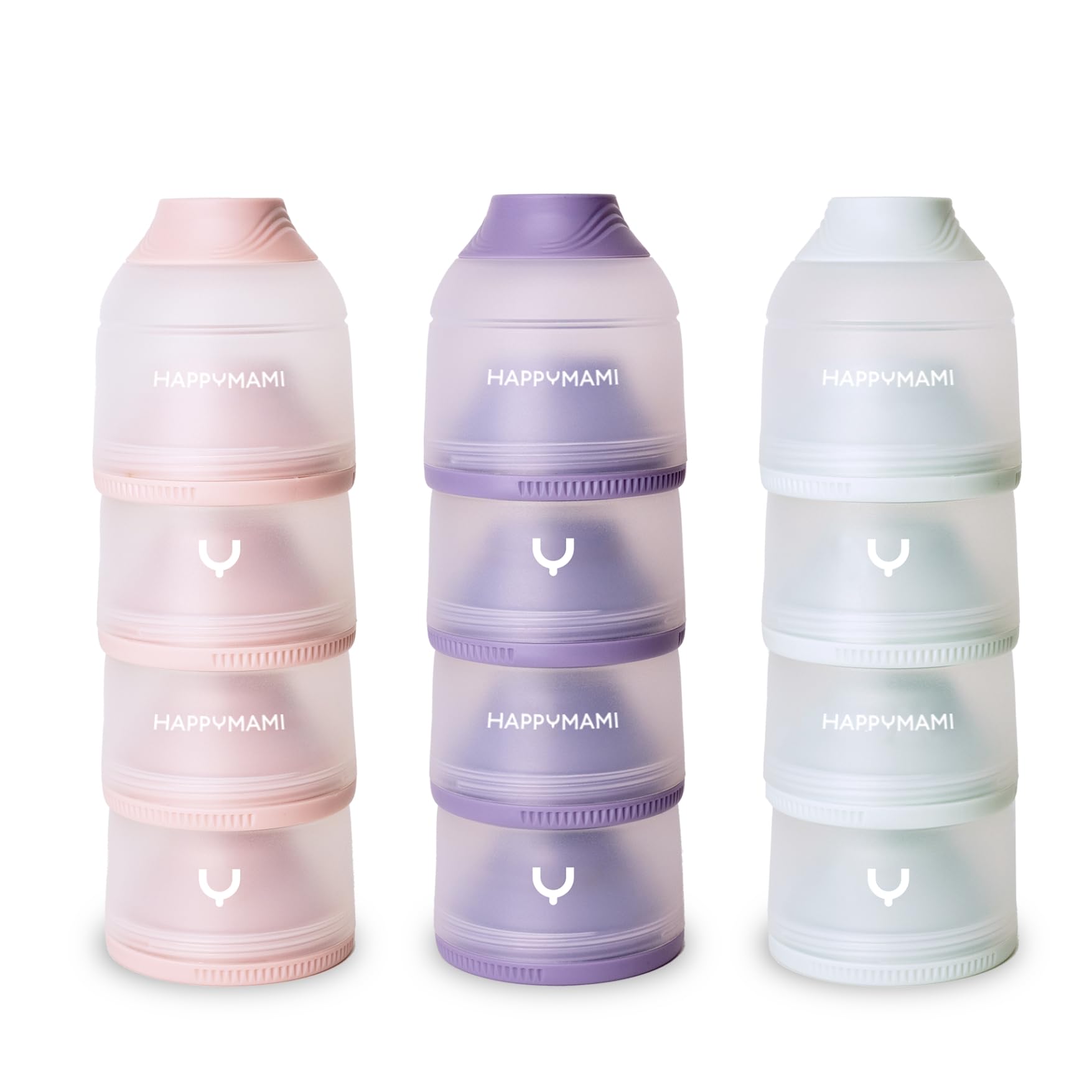 Happymami-Pack Distributeur de lait en poudre, set d'alimentation pour votre bébé, double paroi intérieure pour maintenir la température (Menthe Douce)