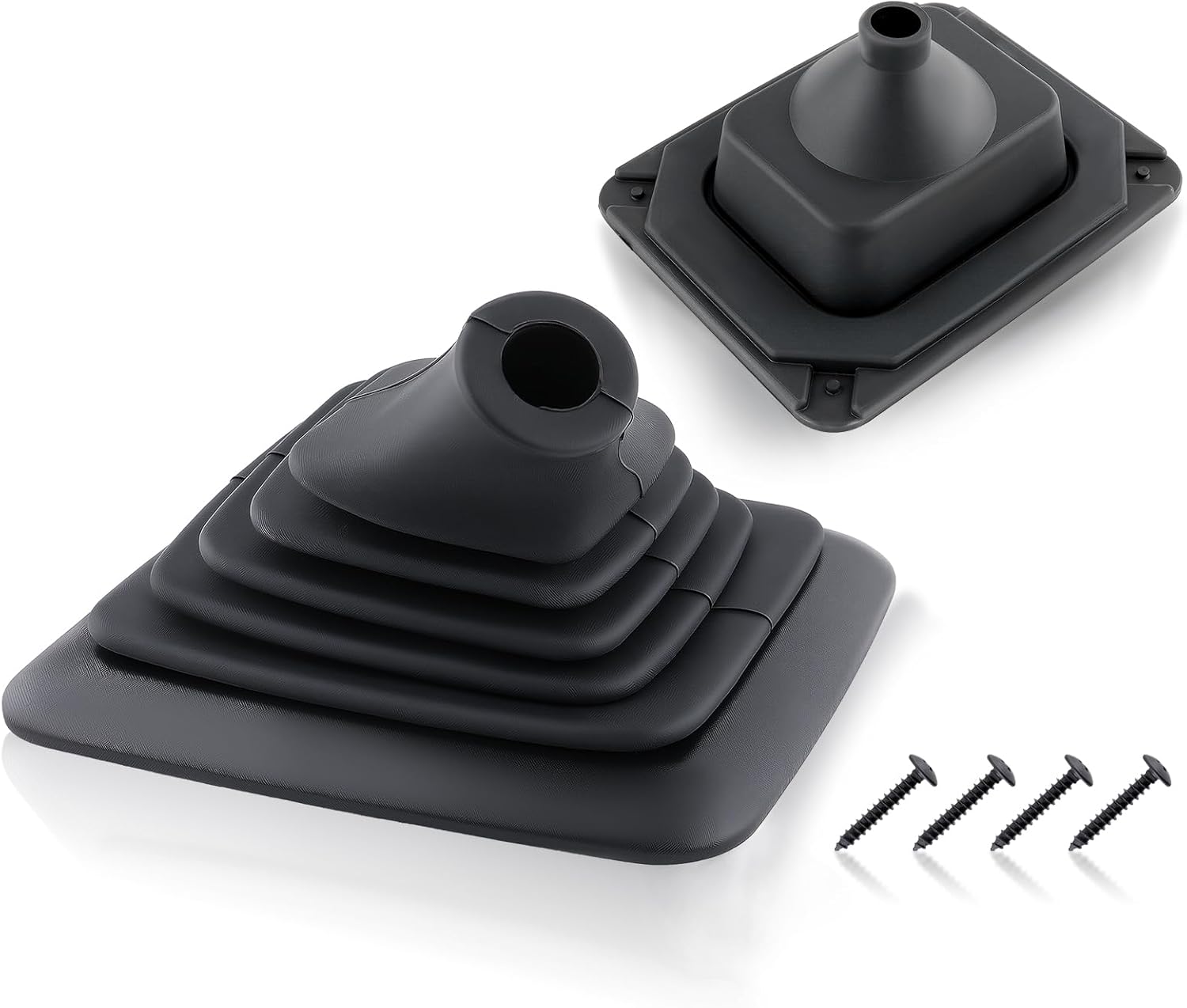 GoaMotors F5TZ7277BA Shift Boot Compatible with Ford Bronco 1990-1996 Compatible with Ford F150 F250 1990-1996 F350 1990-1997 Manual Transmission Shifter Boot with Mouting Bracket