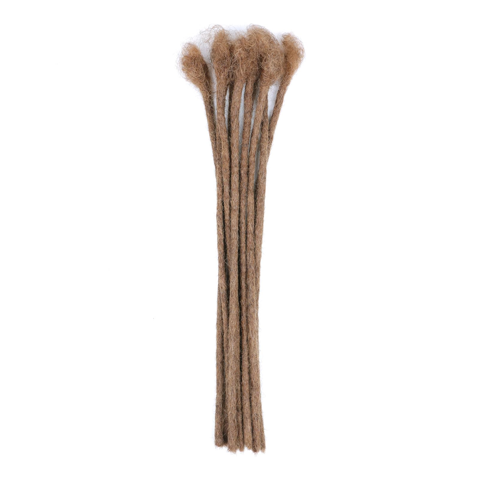 DaiMer 12 Inch Dreadlock Extensions Human Hair 0.6cm Loc Extensions Real Human Hair for Men/Women/Kids 10 Strands Full Handmade Permanent Dreads Extensions Extension 30 Color Will not Fade - Image 2