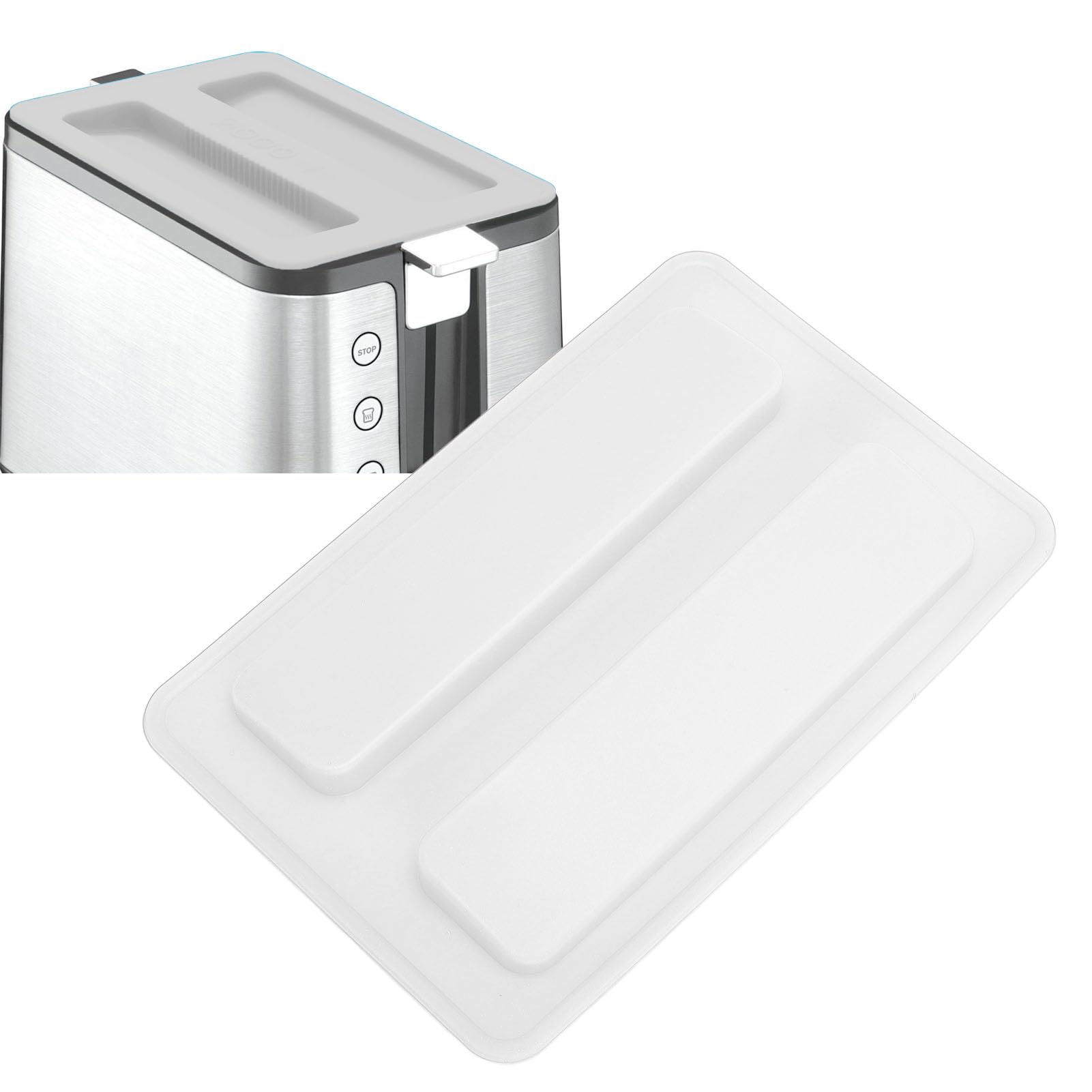 Naroote Okładka Producenta Chleba, Miękka Elastyczna Pokrywka Tostera do Kuchni (WHITE)