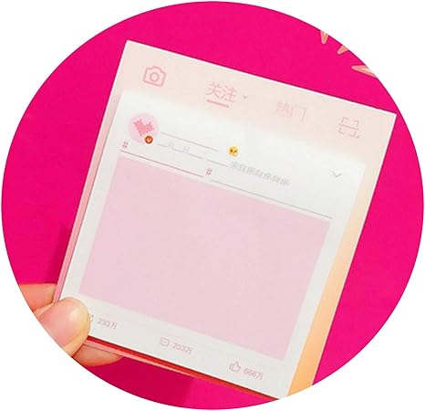 Amazon かわいいピンクのメモ帳プランナー 付箋 紙ステッカー メモ帳 かわいい文房具 ペパラリア オフィス 学校用品 付箋 文房具 オフィス用品