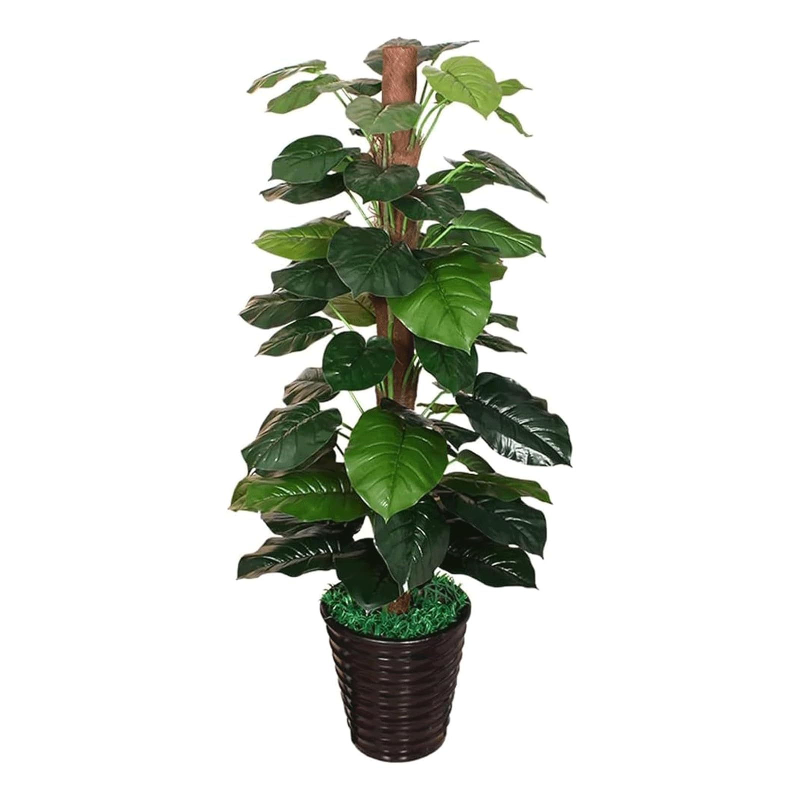 GTHTUHFD Realistic Artificial Trees 4.9Ft Fake Tree Decorative Fake Plants Artificial Bonsai Faux Tree Indoor Green Plant Decoration