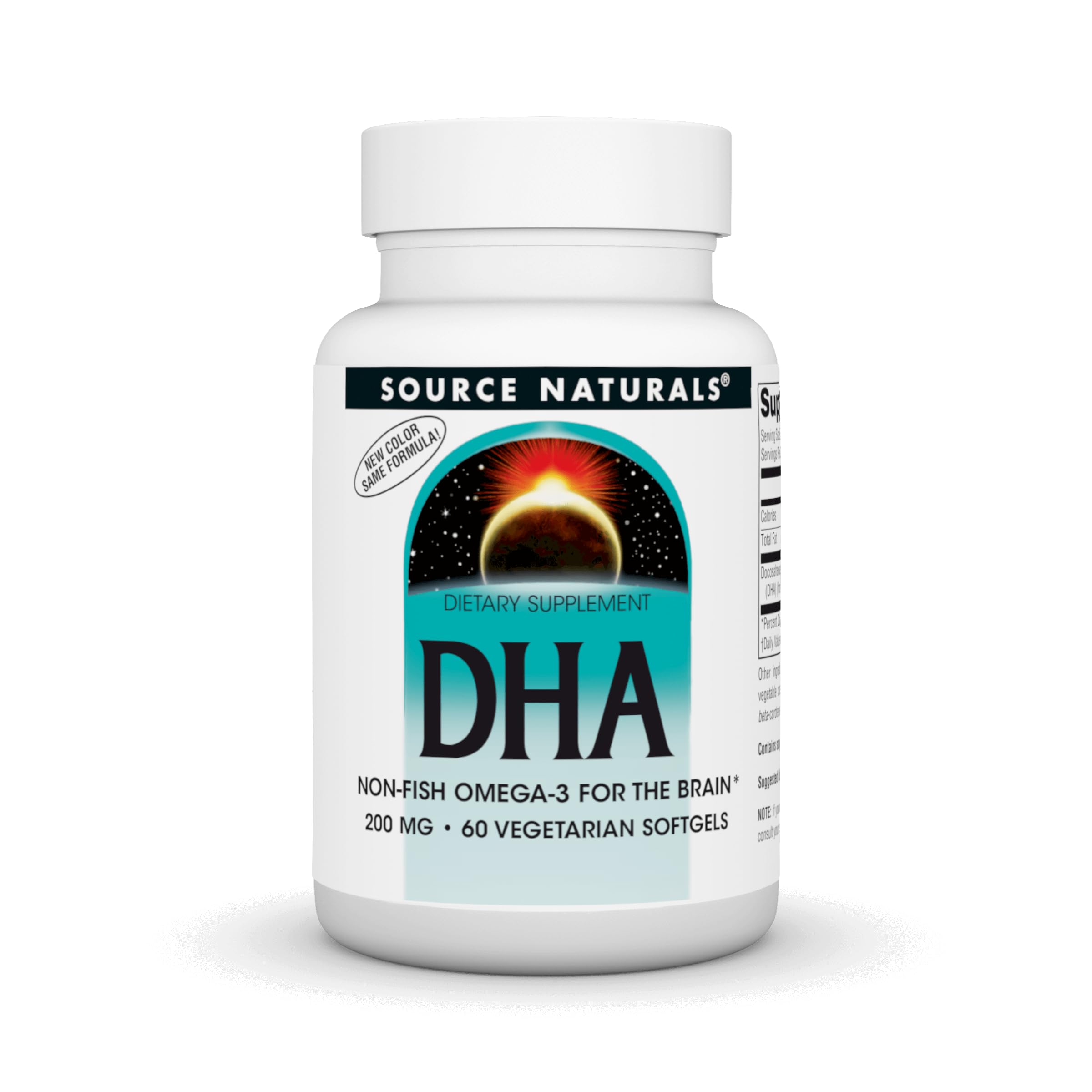 Source Naturals DHA, Neuromins 200 mg Non-Fish Omega-3 for The Brain - 60 Softgels