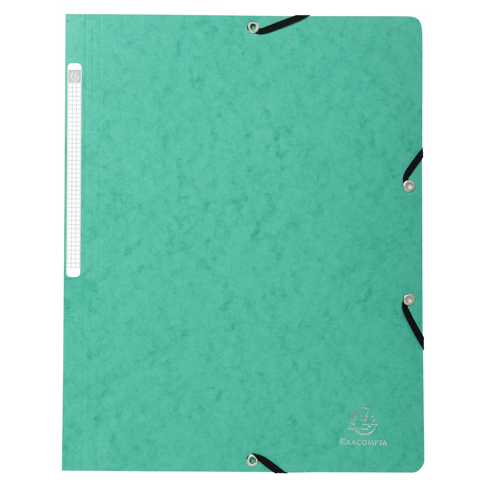 Exacompta 50 cartelline con elastico senza lembi 400 g/m² assortite