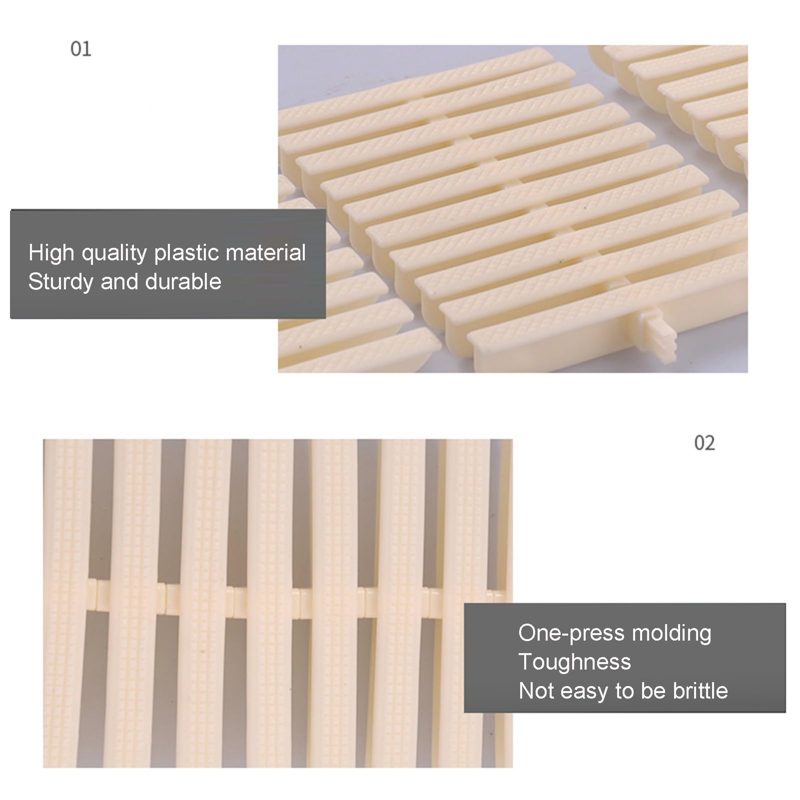 Rejilla de desagüe Ajustable para Piscina de 30 cm, ABS, Color Blanco. Gestión eficiente del Agua. Diseño sin Juntas. Ideal para Piscinas. Duradera y fácil de Instalar.