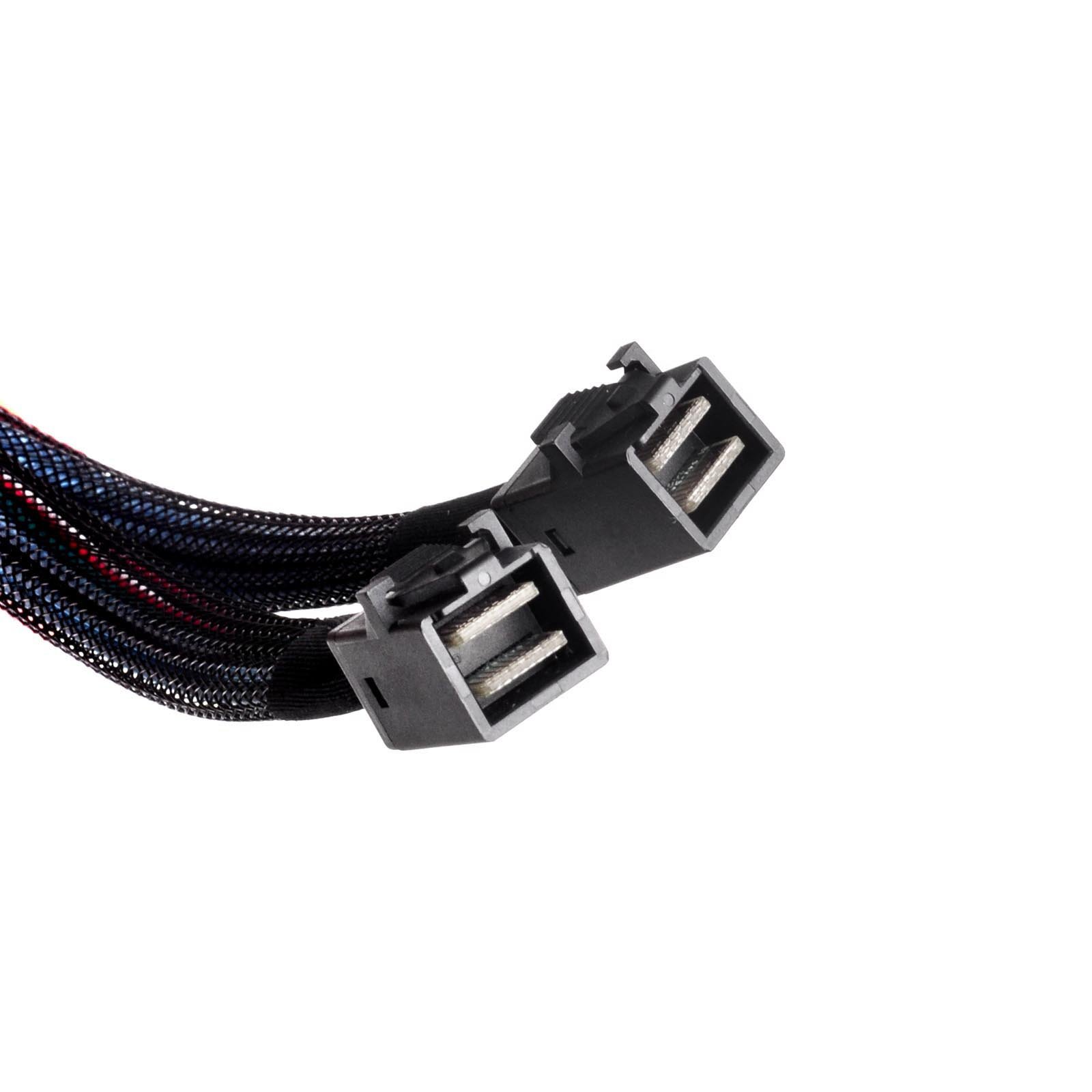 SilverStone SST-CPS04 – wewnętrzny kabel mini SAS HD z dwustronnymi wtyczkami SFF8643, obsługuje standard przemysłowy SAS 3.0, 50 cm