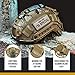 OneTigris Helmet Cover - Tactical Fast Helmet Camouflage Cloth Cover for Ops-Core Fast PJ Helmet in Size M/L, PJ/MH Helmet in Size M/L(Helmet Not Included), Brown