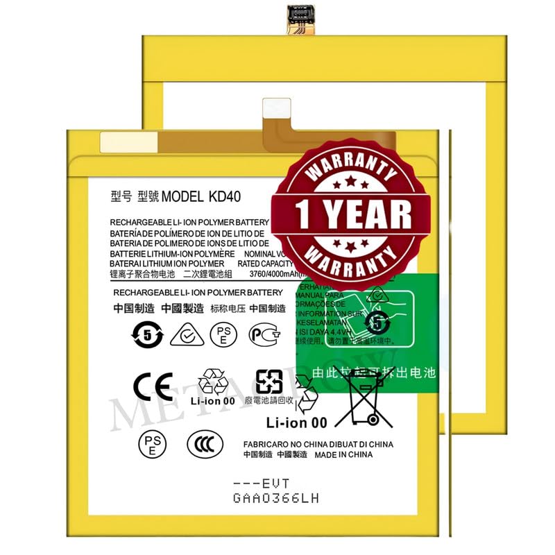 Image of Original KD40 Battery Compatible for Motorola Moto G8 Plus (XT2019, XT2019-2) - (4000mAh) - 1 Year Warranty JK1