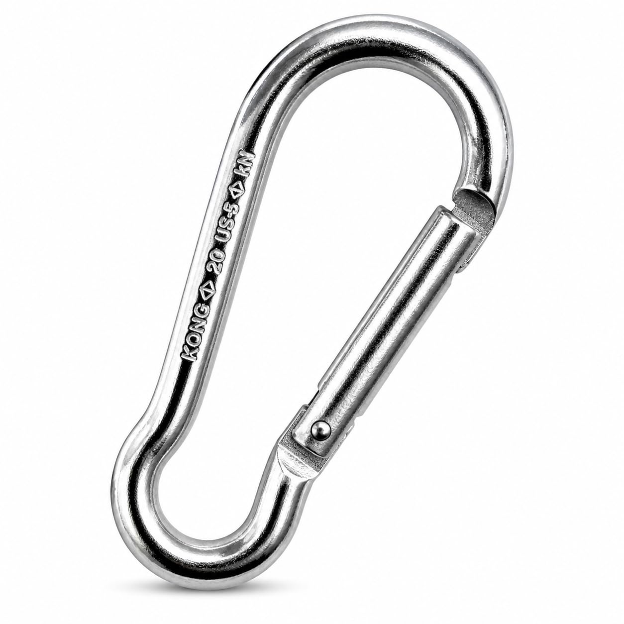 Moschettone Acciaio Inox AISI 316 Leva Dritta – Connettore Nautico Antiruggine Alta Resistenza per Barca Ormeggio Campeggio Outdoor Uso Professionale