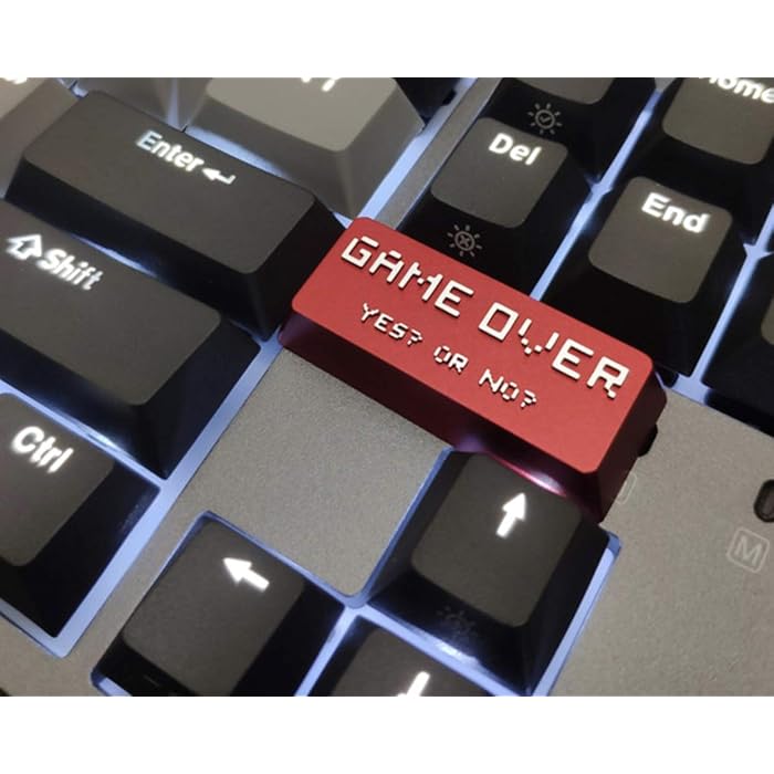Buy Mugen Red Game Over Custom Gaming Enter Key Keycaps for Cherry MX