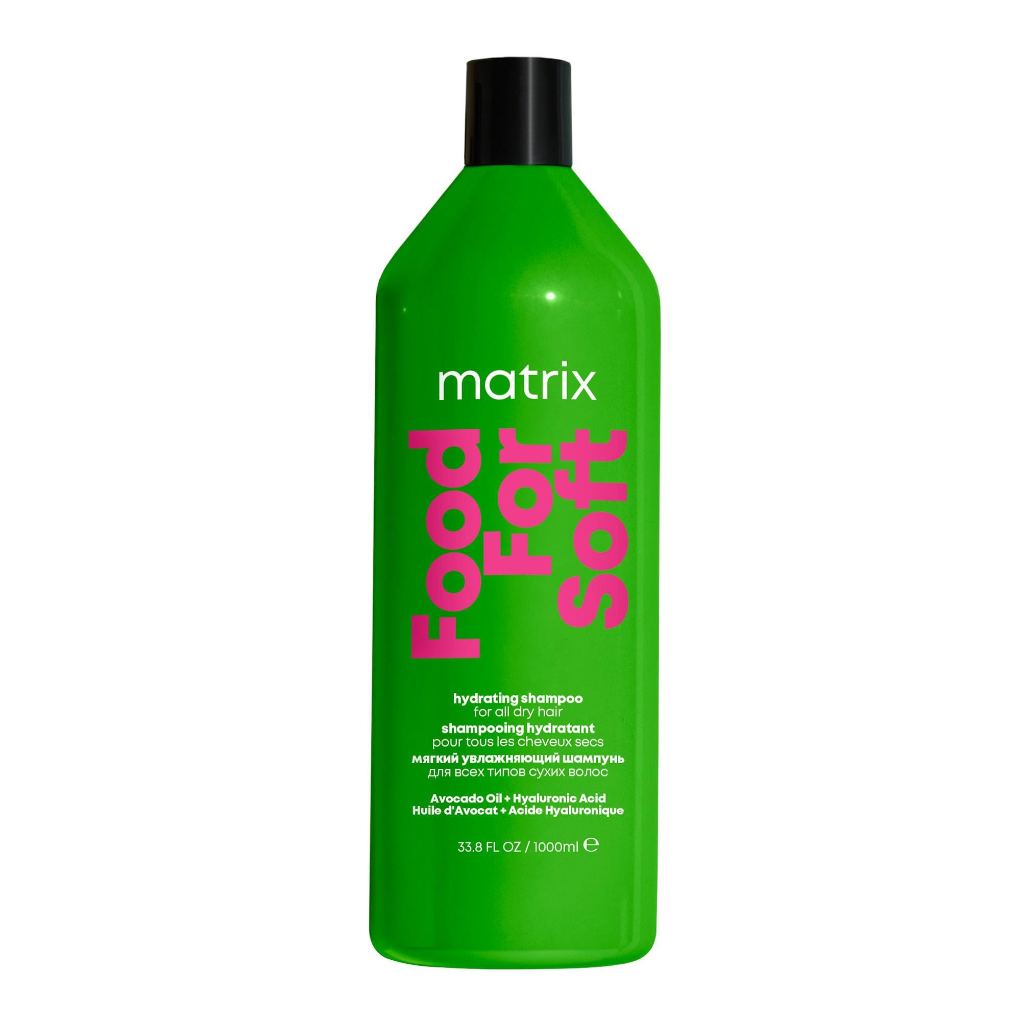 Food for Soft Hydrating Shampoo with Avocado Oil and Hyaluronic Acid, For Dry Hair, Moisturising and Nourishing, 1 Litre