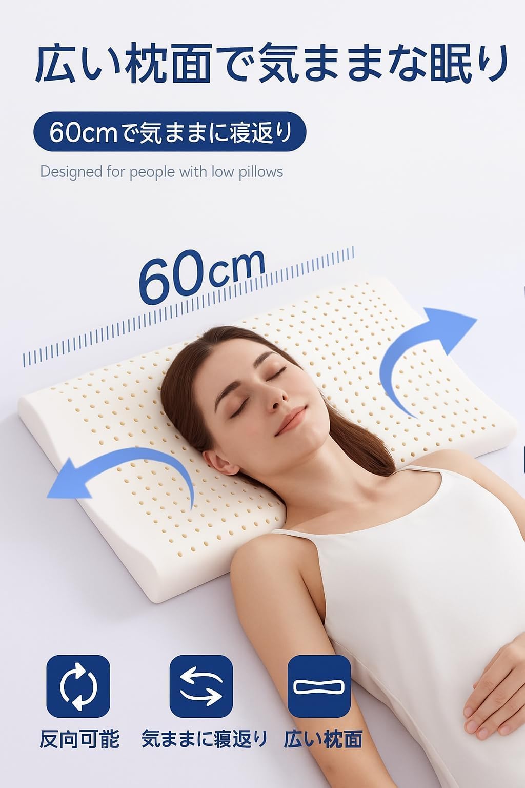 Amazon｜【低枕派に最適】極スリム5cm 睡眠まくら枕低め低い枕低反発枕