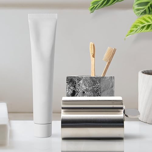 Miniatura 3 de Dohia Exprimidor de pasta de dientes Rodillos de exprimidor de tubos de acero inoxidable Soporte de asiento de escurridor de tubo de pasta de
