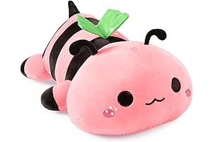 Onsoyours Adorable Bee and Puppycat Plush | Cuddly Stuffed Animal Strawberry Bee Pillow for Kids