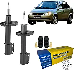 Par de Amortecedores Dianteiro Corsa Classic anos 1994 a 2016 com Kit Batente e Coifa Original Embrasil
