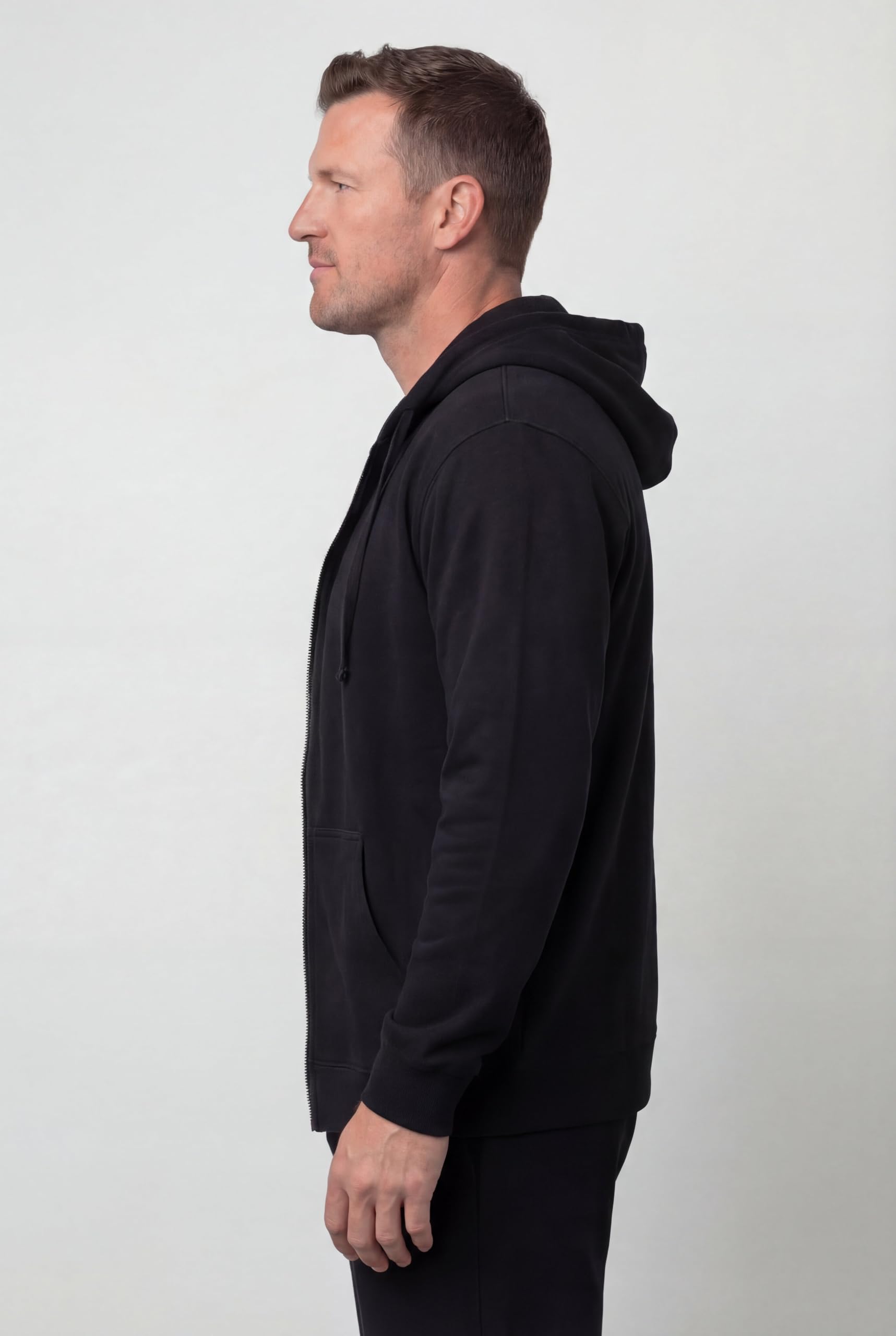 KingSize Mens Big & Tall Fleece Zip-front Hoodie Jacket product thumbnail 5
