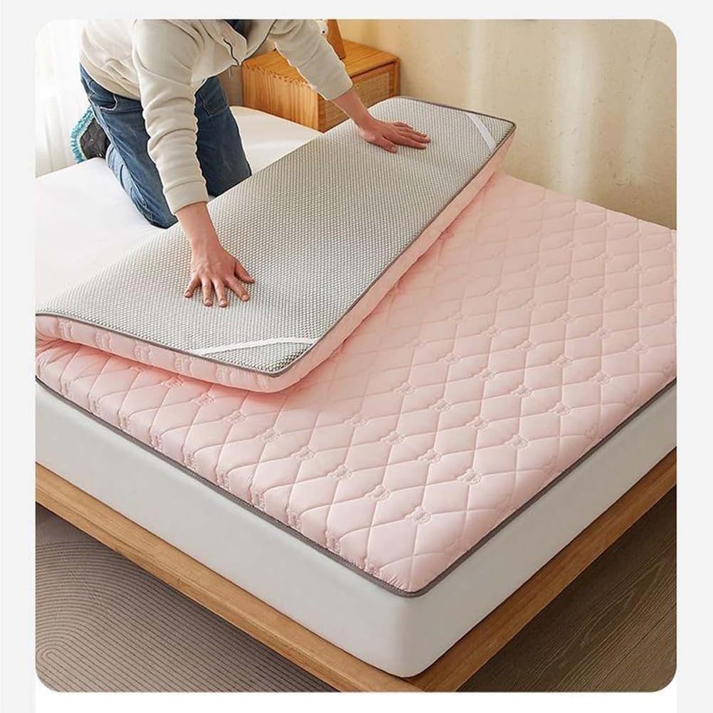 Japoński materac futon gruby materac podłogowy antypoślizgowy i oddychający idealny do sypialni i na kemping 80 x 190 cm idealny do użytku domowego wygodne rozwiązanie do spania