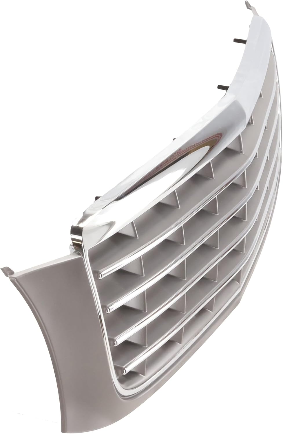 Compatible with 00-05 DeVille Base FWD Front Grill Grille Assembly Chrome Shell Gray Insert