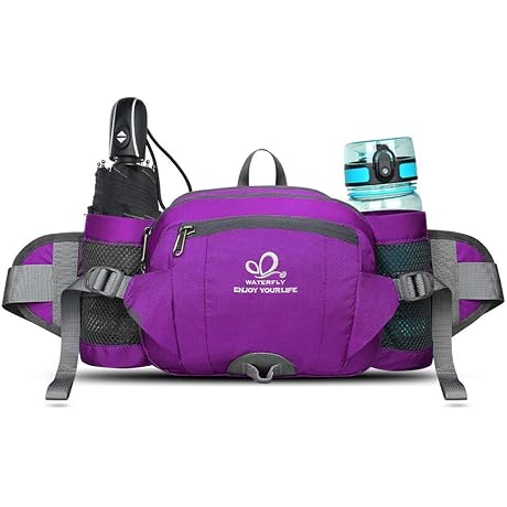 WATERFLY Fanny Pack Waist Bag for Camping