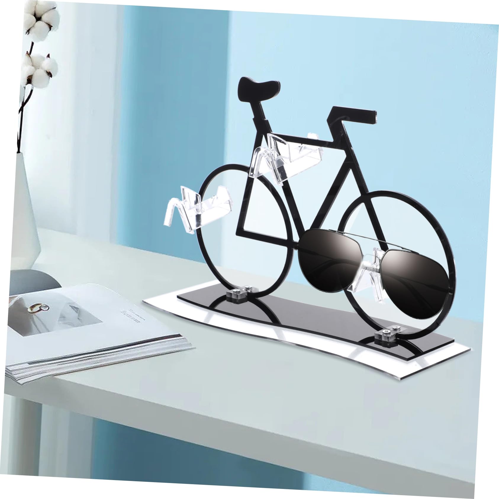 PRETYZOOM 2st Brillenständer Sonnenbrillenhalter Mehrzweckständer Tischständer Fahrradständer Brillenhalter Stehen Brillen Organizer Brillengestell Ständer Für Brillenhalter Acryl
