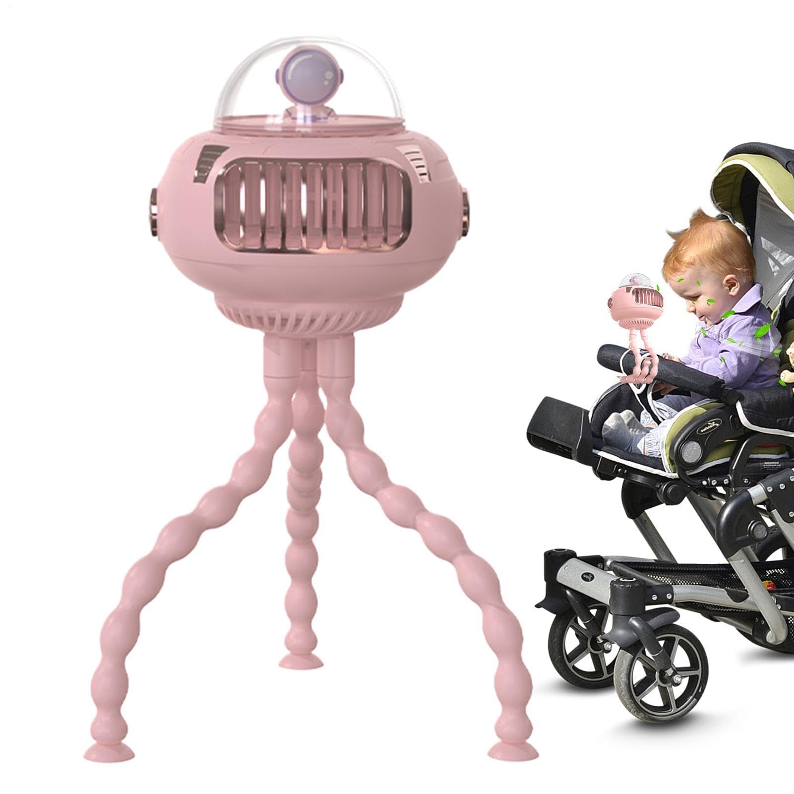 Ventilateur de Poussette Bébé Ventilateur Personnel Octopus